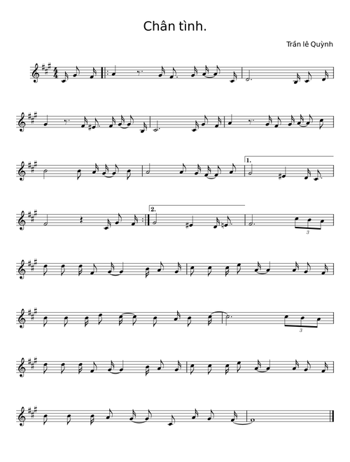 Chaân tình - Trần lê Quỳnh
