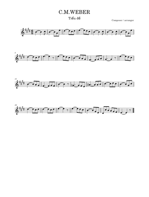 Clarinet Concerto No.1 in F Minor, Op.73, C. M. von Weber – Carl Maria von Weber