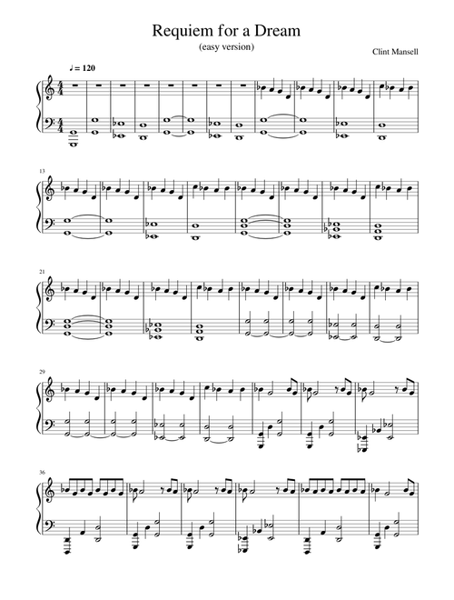 Requiem for a Dream (easy version)