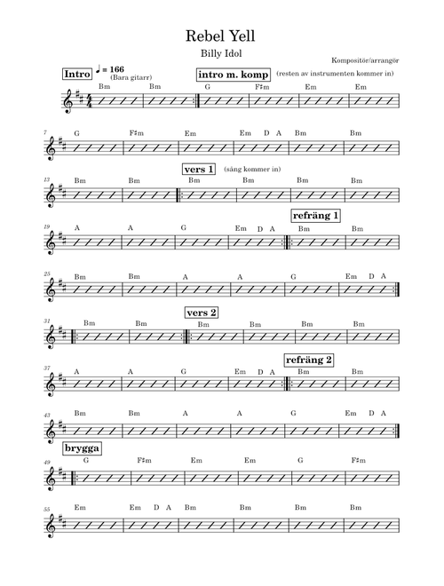 Rebel yell – Billy Idol Rebel Yell final version 1