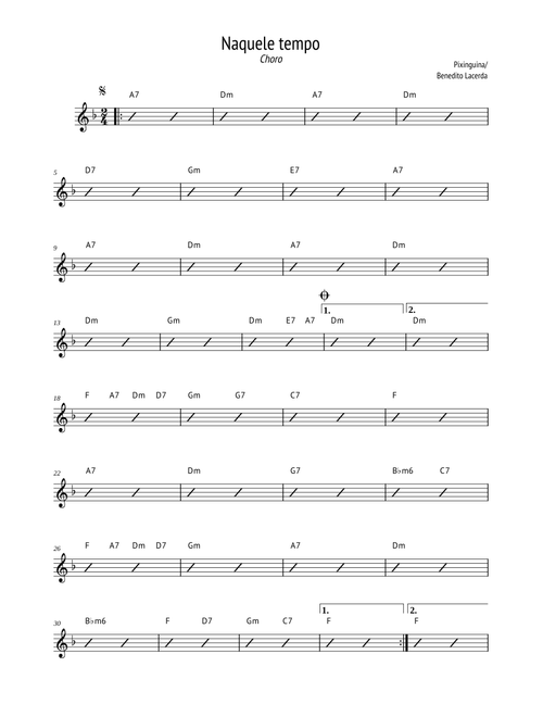 Naquele tempo (Choro)