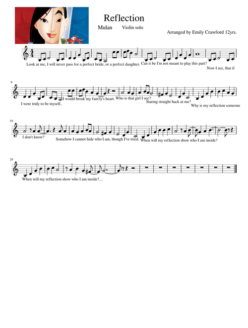 Reflection – Mulan
