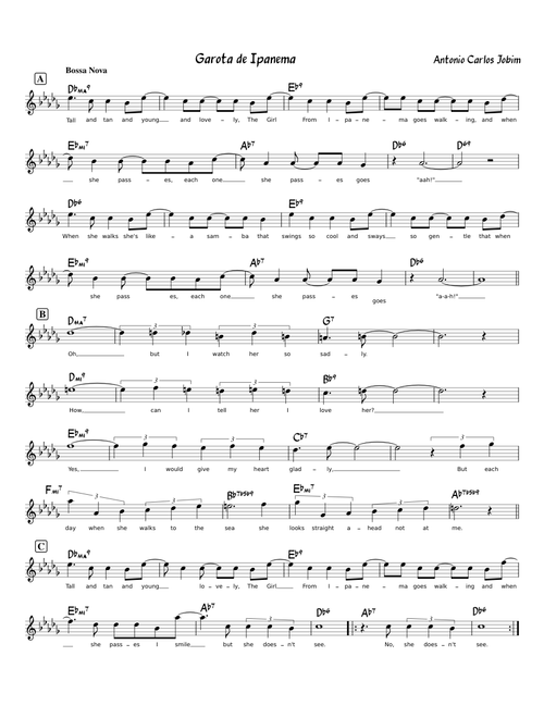 The Girl From Ipanema (Garôta De Ipanema) – Astrud Gilberto, Diana Krall, Stan Getz The Girl From Ipanema (Garôta De Ipanema)