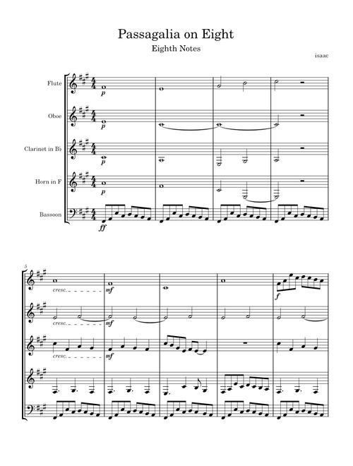 Passagalia on Eight Eighth Notes – isaacnk13
