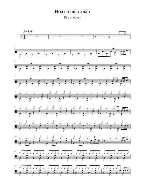 Hoa co mua xuan drum – NgoThanh-Music