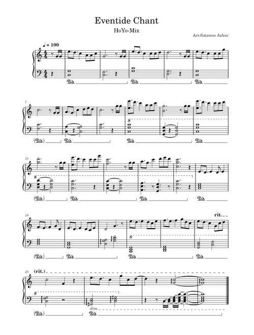 Eventide Chant – Yuxi Wang (HOYO-MiX)