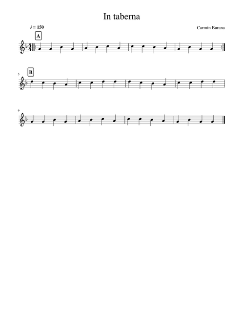 In Taberna (Carmina Burana)