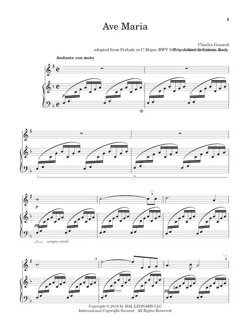 Ave Maria - Johann Sebastian Bach, Charles Gounod (Clarinet and Piano)