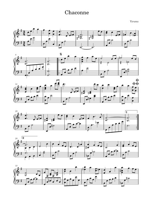 Chaconne – Yiruma