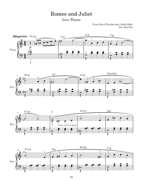 Romeo and Juliet - love theme  -  Tchaikovsky