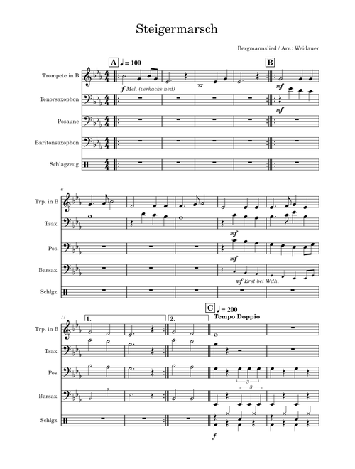 Steigermarsch – Germany Folk Song