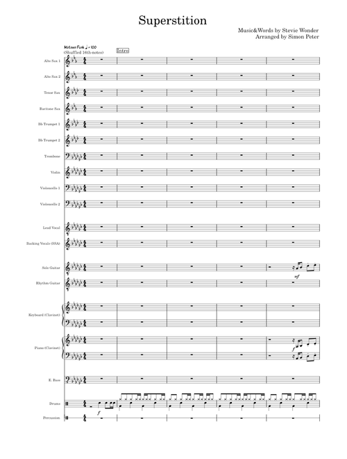 Superstition – Stevie Wonder