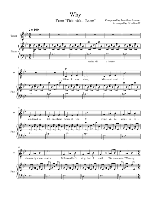 Why – Jonathan Larson
