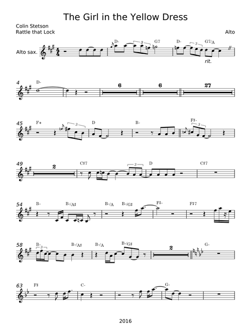 The Girl in the Yellow Dress - David Gilmour