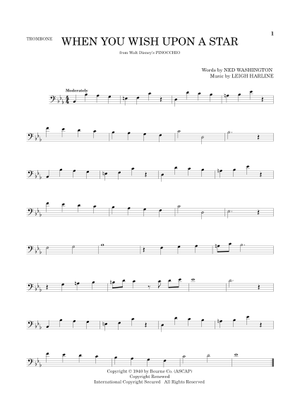 Play Official version of When you wish upon a star Sheet Music by