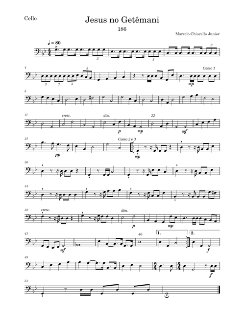 186 JESUS NO GETSEMANI - HC - CELLO C