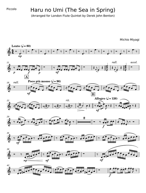 Haru No Umi - Michio Miyagi