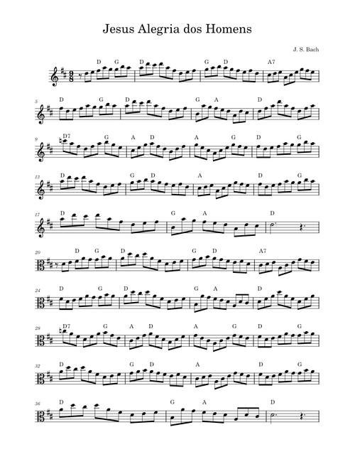 Jesus Alegria dos homens – Johann Sebastian Bach Jesus Alegria dos Homens