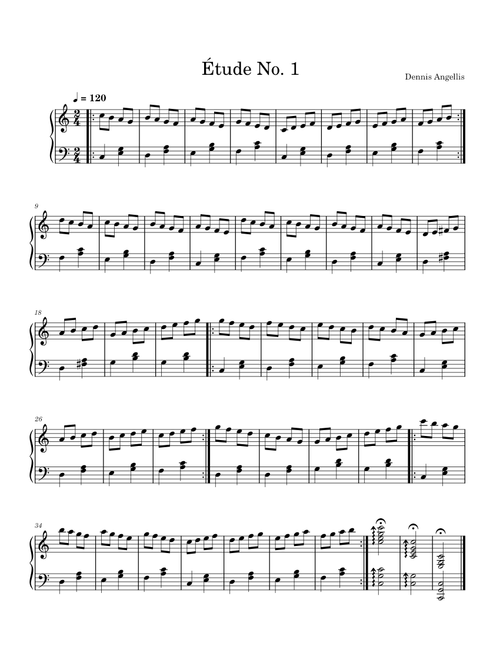 Etude No 1 - Dennis Angellis