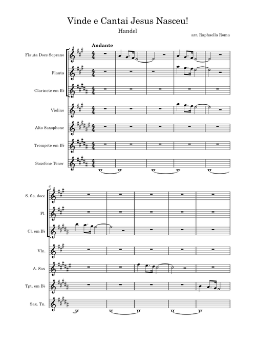 Joy To The World – Georg Friedrich Händel Vinde e Cantai Jesus Nasceu!
