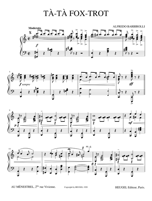 Tà-Tà Fox Trot (1920)