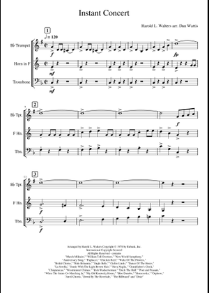 吹奏譜Instant Concert (インスタント・コンサート) 輸入版