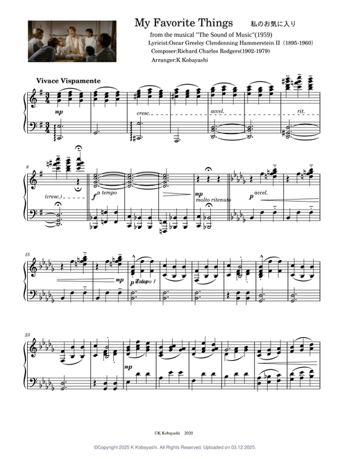My Favorite Things(from The Sound of Music) - Richard Charles Rodgers