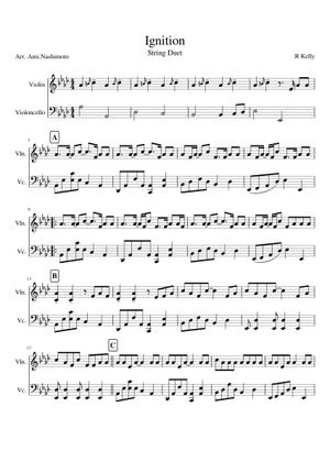 Ignition (Remix) - R. Kelly (SATB A Cappella) Sheet Music for