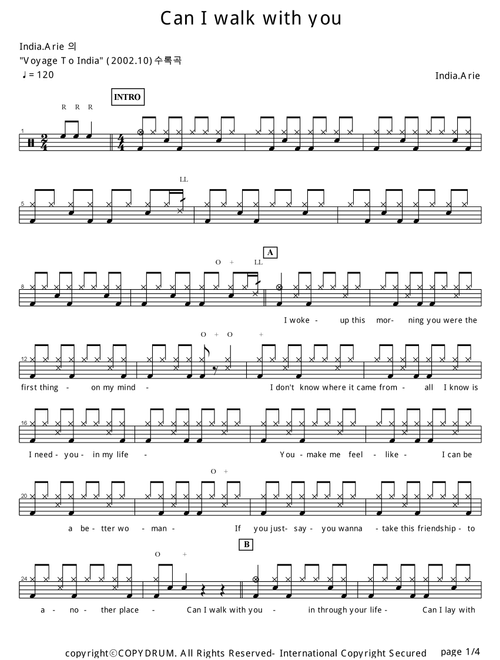 Can I Walk With You (Arr. COPYDRUM) - India Arie, Blue Miller, Joyce Simpson (Drums)