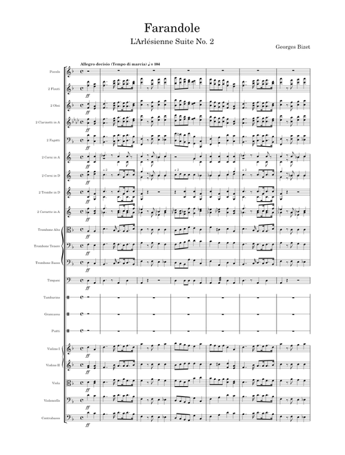 Farandole – L' Arlésienne Suite No.2 – Georges Bizet
