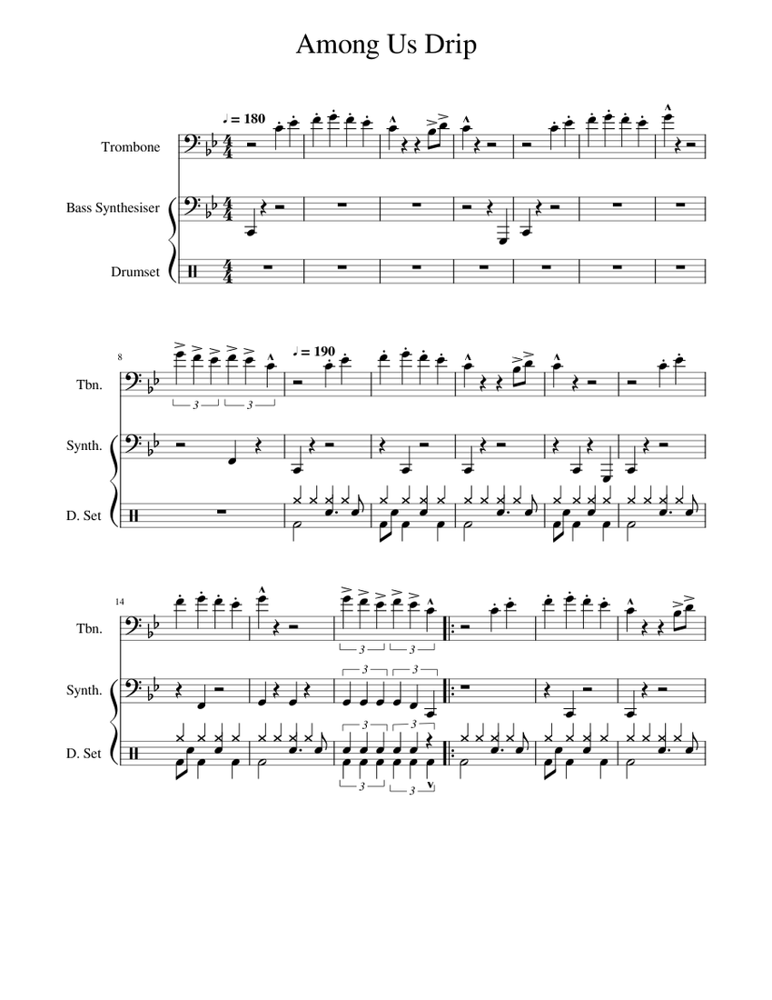 Among Us Drip piano tutorial