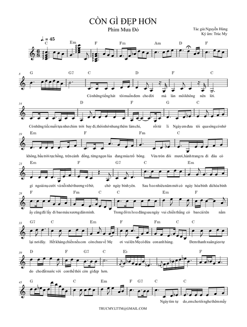 CÒN GÌ ĐẸP HƠN – Nguyễn Hùng