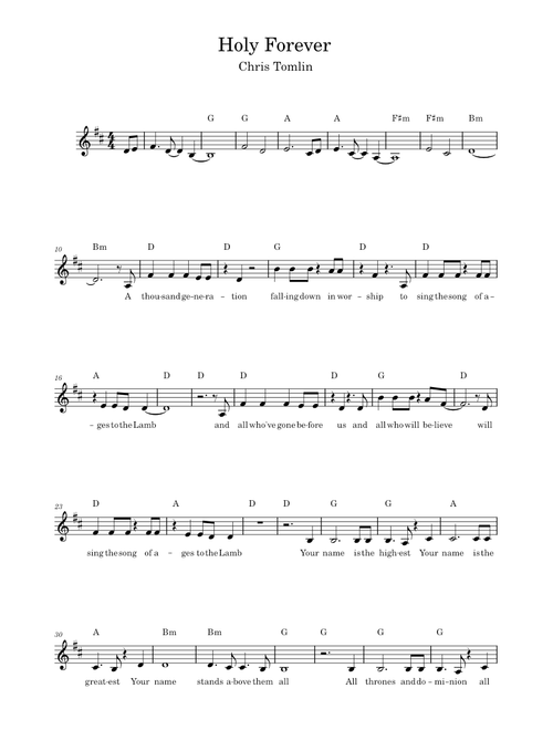 Holy Forever – Chris Tomlin
