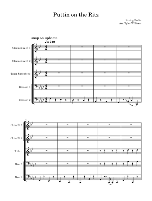 Puttin on the ritz – Irving Berlin