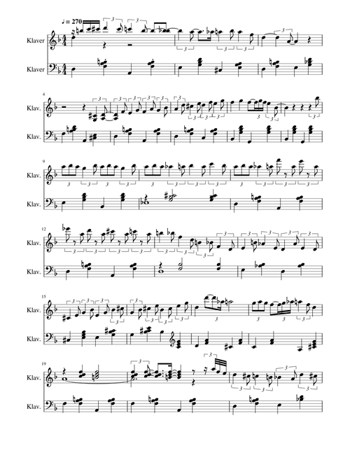 Transcription: Une Routine Manouche by A. de Lamarmotte