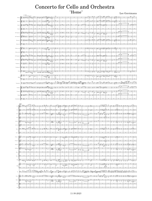Concerto for Cello and Orchestra - Home