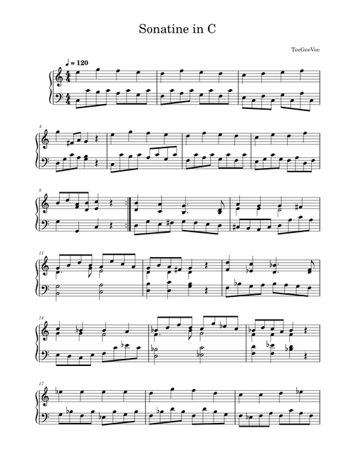 Sonatine in C