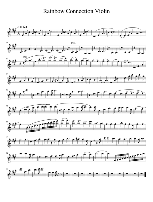 Rainbow Connection Violin