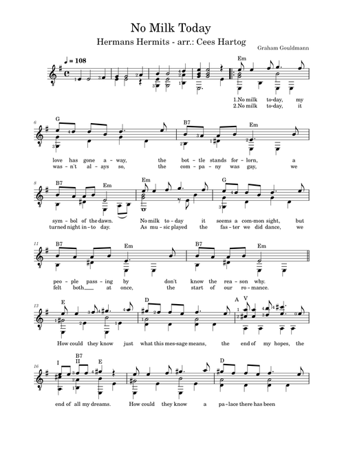 No Milk Today – Hermans Hermits