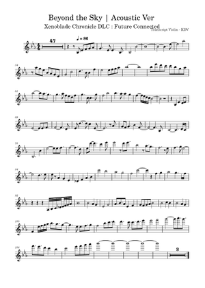 【楽譜付】CONTEXT / sakuzyo.com Xenoblade DE: Beyond the Sky (Acoustic Arrange) – Yasunori Mitsuda