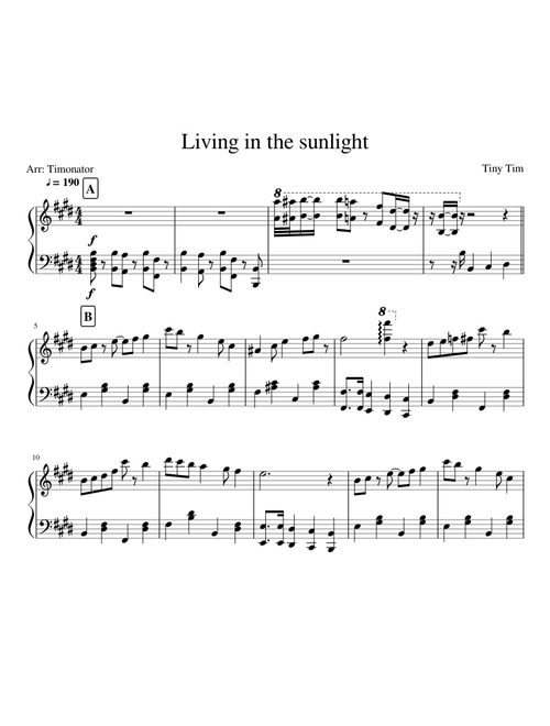 Living in the sunlight