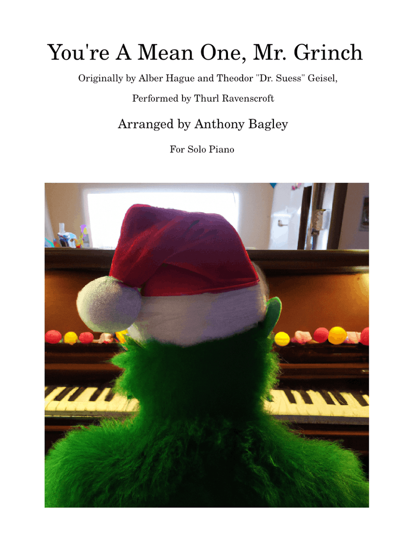 You're a Mean One, Mr. Grinch Sheet music for Piano (Solo)