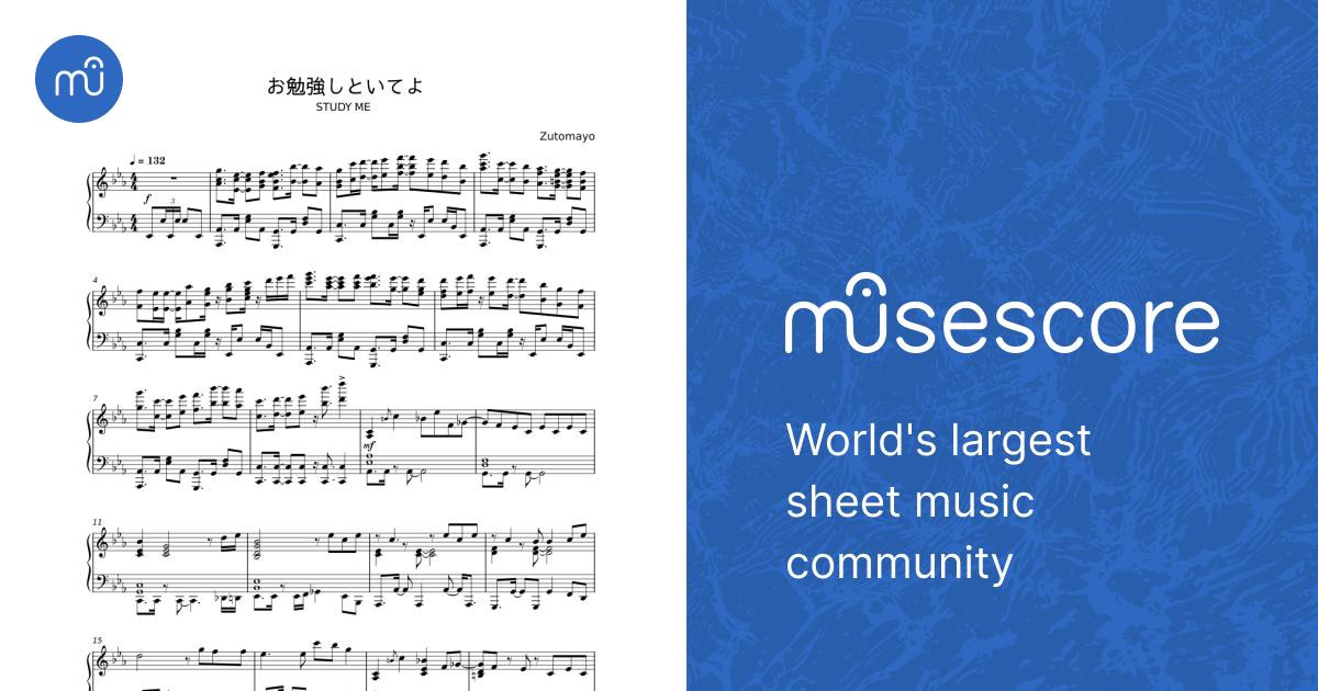 お勉強しといてよ - Zutomayo Sheet Music for Piano (Solo