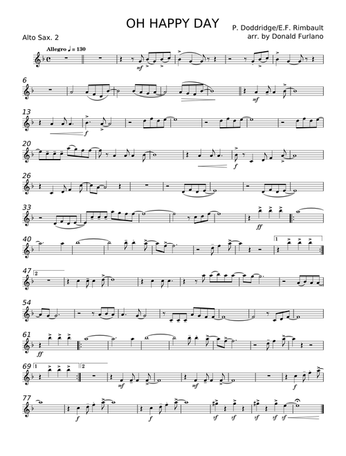 OH HAPPY DAY - P. Doddridge;E. F. Rimbault