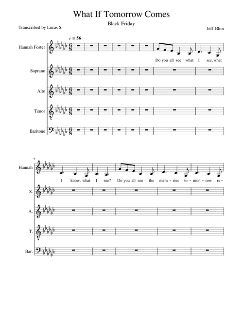 What If Tomorrow Comes (Vocal Lines Only)
