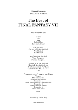 Final Fantasy VII Piano Collections Sheet Music for Piano (Solo