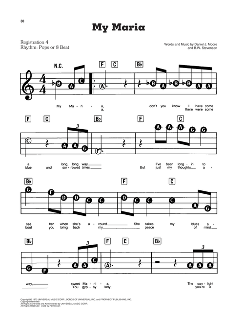 My Maria - Brooks & Dunn (E-Z Play Today)