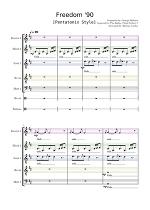 Freedom 90 – George Michael Wham! Medley - Keys Sheet Music with