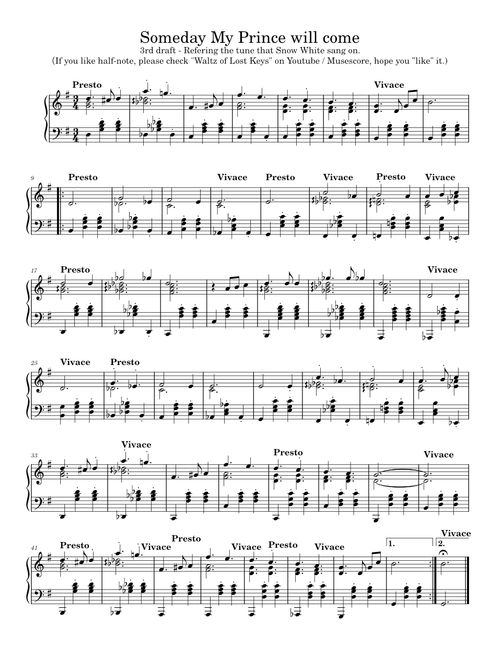 Someday My Prince Will Come – Frank Churchill (Walt Disney Records)