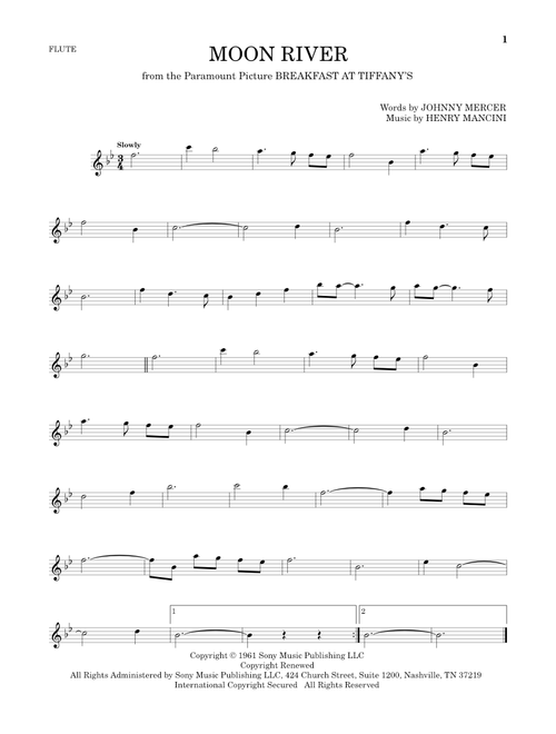 Moon River - Andy Williams (Flute Solo)